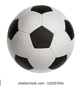 Inflated Ball For Football On A White Background