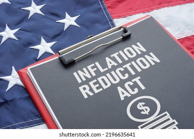 Inflation Reduction Act is shown using a text and the US flag