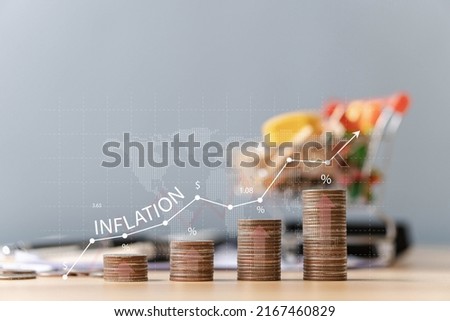 inflation and tax concept Rising graph of inflation rats African Americans' Inflation Problem E-commerce business growth Rising food costs and grocery prices