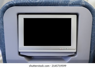 InFlight Entertainment Blank Screen, Blank LCD Display In Black For Airplane Passenger Seat