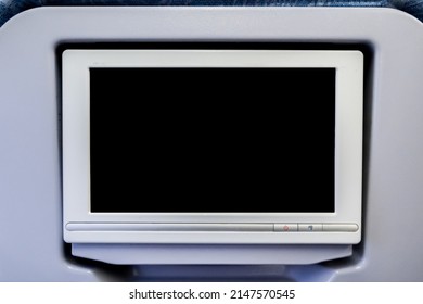 InFlight Entertainment Blank Screen, Blank LCD Display In Black For Airplane Passenger Seat