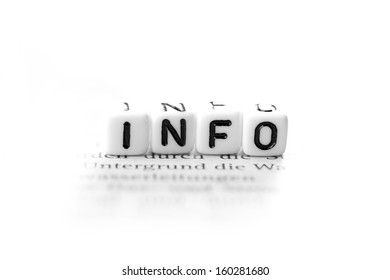 Info, Information with white background 