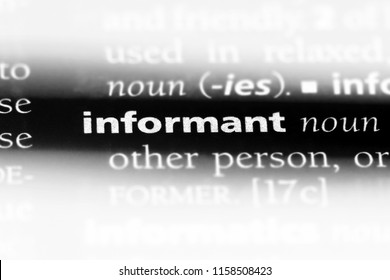 informant word in a dictionary. informant concept. - Shutterstock ID 1158508423