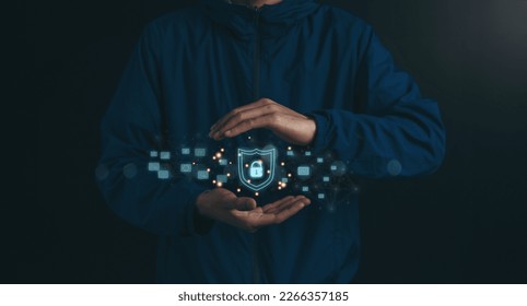 Information and cyber security Technology Services, Internet Technology, Network security system , Cyber security technology concept.