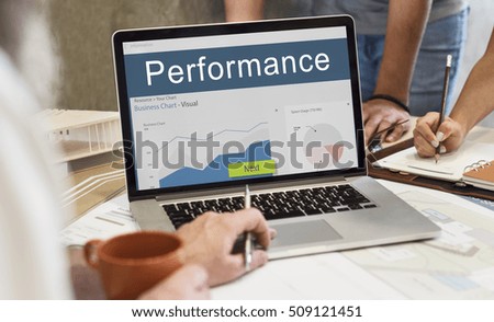 Information Performance Analysis Report Graphic Concept