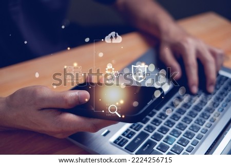 information safety and encryption, secured access to user personal data.internet, Cyber, firewall security, Data protection.