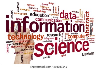 Information Science Concept Word Cloud Background