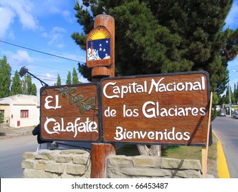 Information Sign, El Calafate, Argentina