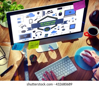 Information Technology Computer Data Digital Concept