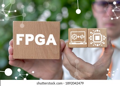 Information technology concept of FPGA - Field Programmable Gate Array. - Shutterstock ID 1892042479