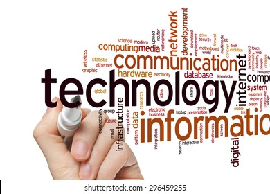 Information Technology Concept Word Cloud Background