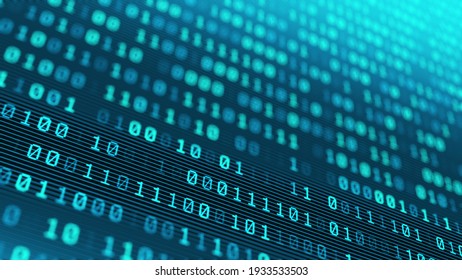 Information technology digital binary code background seamless loop 4k - Shutterstock ID 1933533503