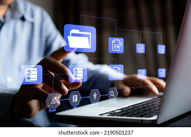 Information Technology Networks Internet Connecting Wireless Devices around the world. Information Technology is Essential to Businesses in the Digital world with  and Icons Connected to each other - Shutterstock ID 2190501237