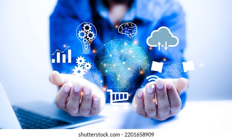 Information Technology Networks Internet Connecting Wireless Stock ...