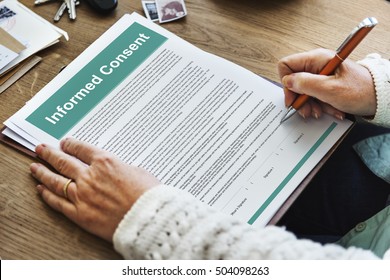 Informed Consent Surgery Agreement Consulting Concept - Shutterstock ID 504098263