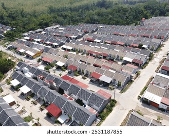 Infrastructure complex Cheap and subsidized housing area for Indonesian people with a middle economy as a residential area in indonesia