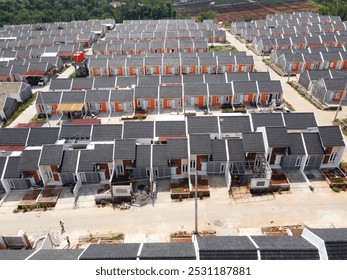 Infrastructure complex Cheap and subsidized housing area for Indonesian people with a middle economy as a residential area in indonesia