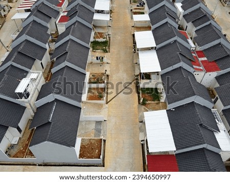 Infrastructure complex Cheap and subsidized housing area for Indonesian people with a middle economy as a residential area in Central Java