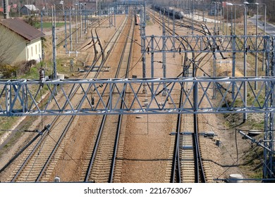 Infrastructure of the railway industry, tracks and railway traction in the Polish countryside
