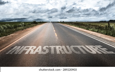 Infrastructure Written On Rural Road