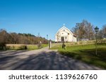 Ingaro church in the countryside outside Stockholm on a sunny spring day in early May. The church dates back to 1792. 