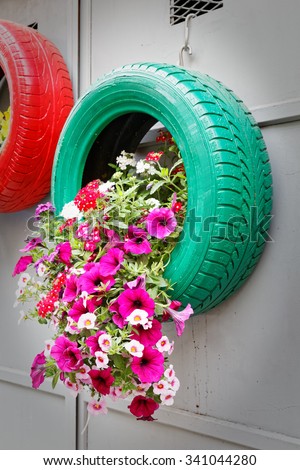 Ingenious, original and environmentally friendly method of recycling of tires car