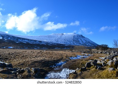 Ingleborough In Winter