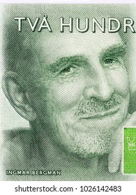 Ingmar Bergman Portrait From Swedish Money 
