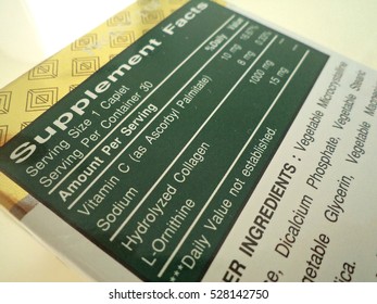 Ingredient Label