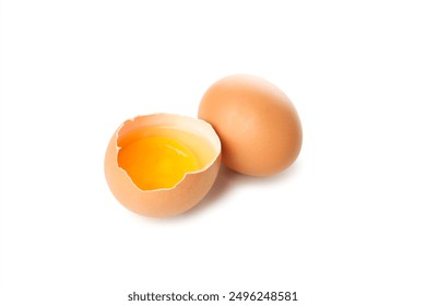 Ingredient for making breakfast - eggs, isolated on white background - Powered by Shutterstock