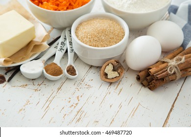 Ingredients For Baking Carrot Cake