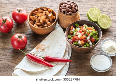 Ingredients For Burrito