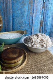 Ingredients Of Making Kuih Gula Melaka On The Table 