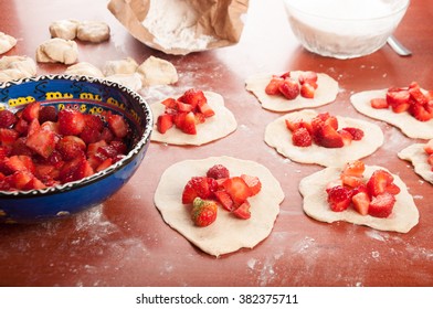 Ingredients For Making Strawberry Dumplings