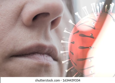 Inhaling Coronavirus Through Airborne Transmission