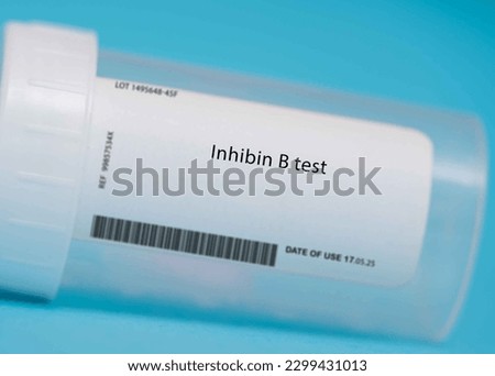 Inhibin B test This test measures the levels of inhibin B, a hormone produced by the testicles that is involved in the regulation of sperm production. Stock photo © 