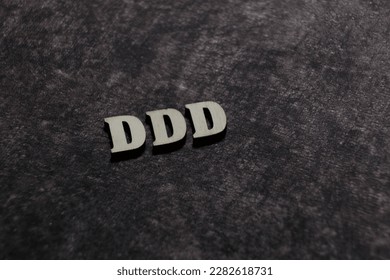 the initials of the letter ddd. ddd. triple d.