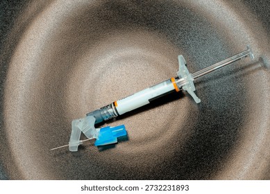 injection solution, syringe and needle