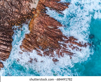 Injidup, Located in Yallingup, Western Australia. Aerial Photography taken by a drone, Seascape, Coastal - Shutterstock ID 684491782