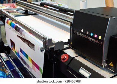 Ink in cartridges and plotter - Shutterstock ID 728465989