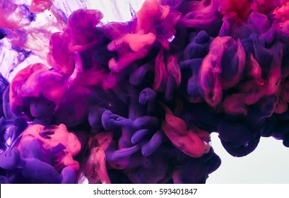 Ink Drop In Water. Abstract Background