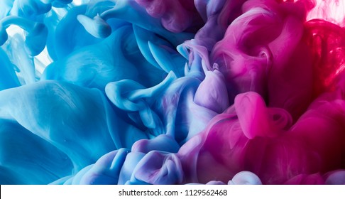 Ink drop in water background