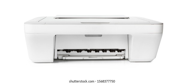 Ink jet printer isolated on white background - Shutterstock ID 1568377750
