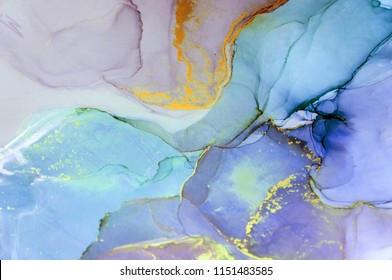 Ink, paint, abstract. Closeup of the painting. Colorful abstract painting background. Highly-textured oil paint. High quality details. Alcohol ink modern abstract painting, modern contemporary art. - Shutterstock ID 1151483585