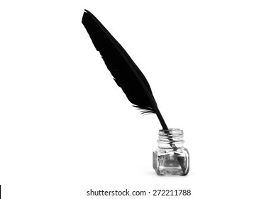 Ink Pot Feather Stock Photo 272211788 | Shutterstock