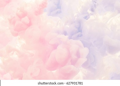Ink splashes in the water. Abstract background for your design.