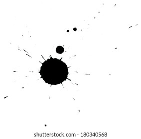 Ink Splodges On White Paper Stock Photo 180340568 | Shutterstock