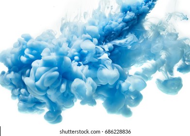 Ink in water. Color splash