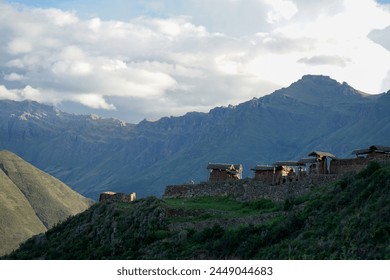 Inka ruins in the Pisac mountains