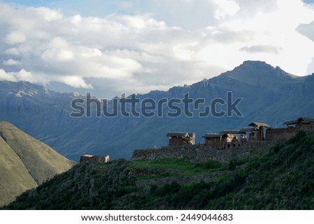 Inka ruins in the Pisac mountains